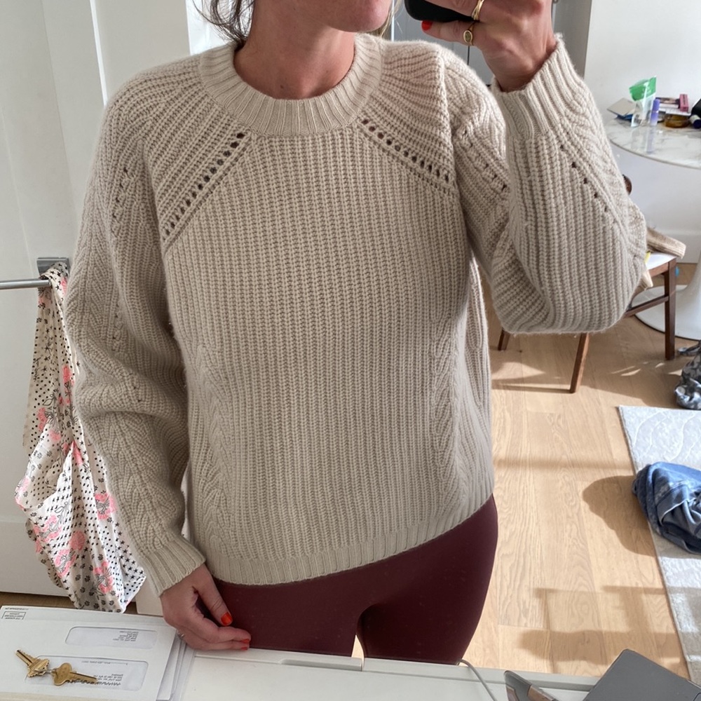 Autumn Cashmere oatmeal sweater